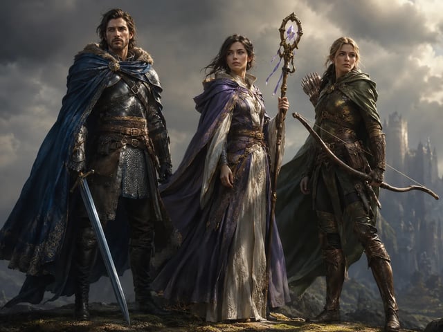 Fantasy-Party als Originalfiguren-Konzeptstills