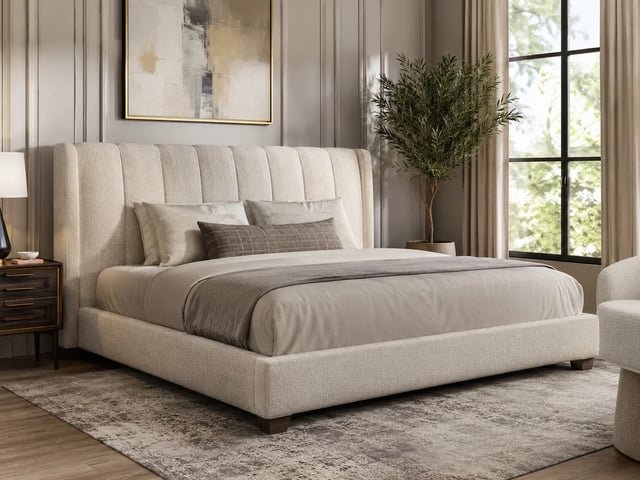 Berater-Präsentationsstil mit platziertem Bett