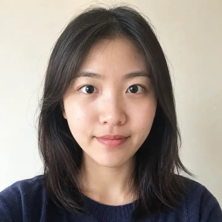 Porträt mit dunklem Haar vor dem Blonde-Filter