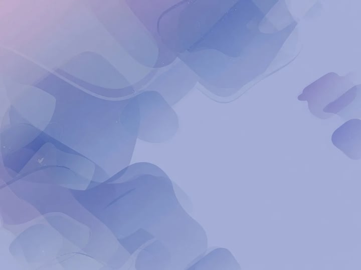 Formas abstratas azul-violeta suaves para mock de hero de site