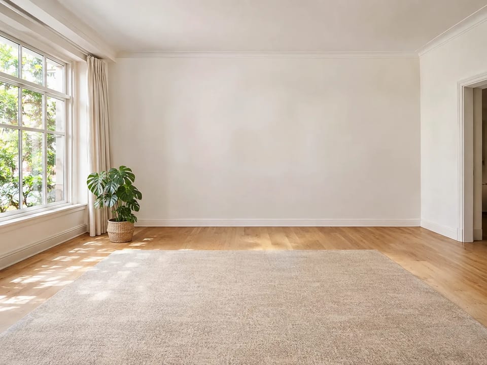 Wohnzimmerfoto vor der Platzierung